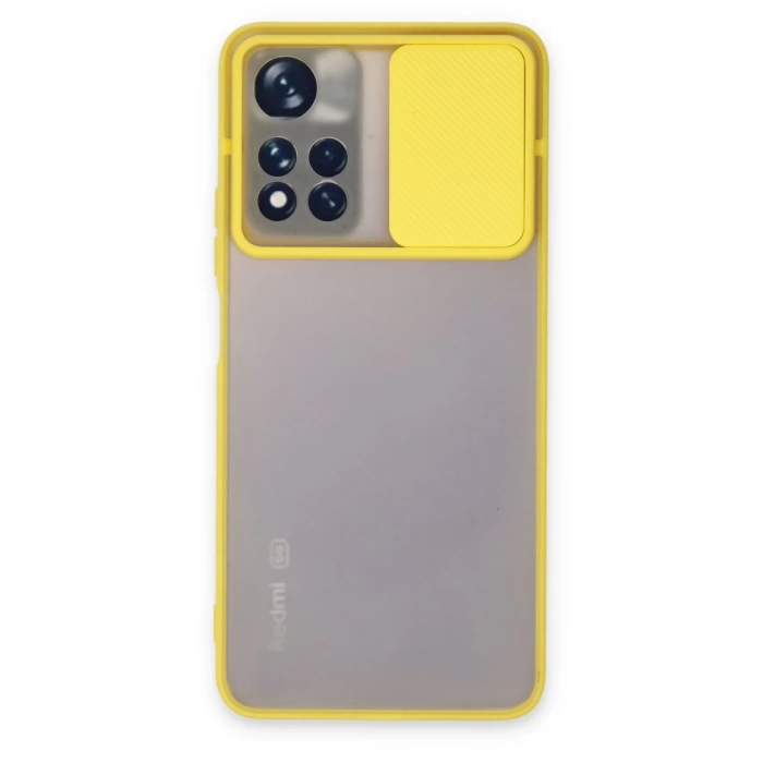 Newface Xiaomi Redmi Note 11 Pro Plus 5G Kılıf Palm Buzlu Kamera Sürgülü Silikon