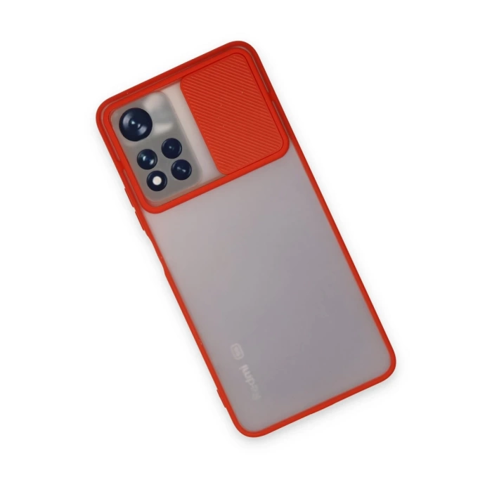 Newface Xiaomi Redmi Note 11 Pro Plus 5G Kılıf Palm Buzlu Kamera Sürgülü Silikon