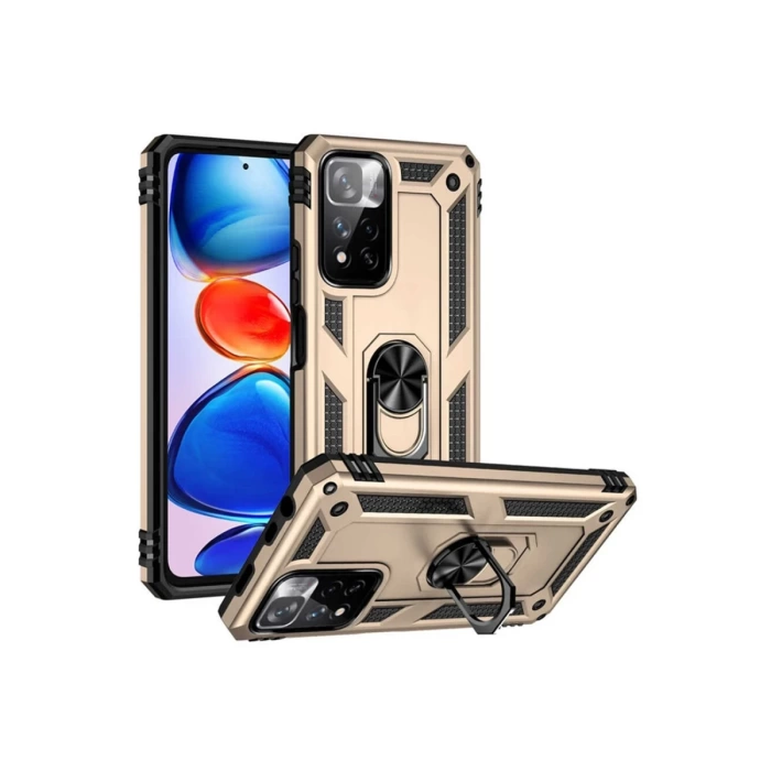 Newface Xiaomi Redmi Note 11 Pro Plus 5G Kılıf Sofya Yüzüklü Silikon Kapak