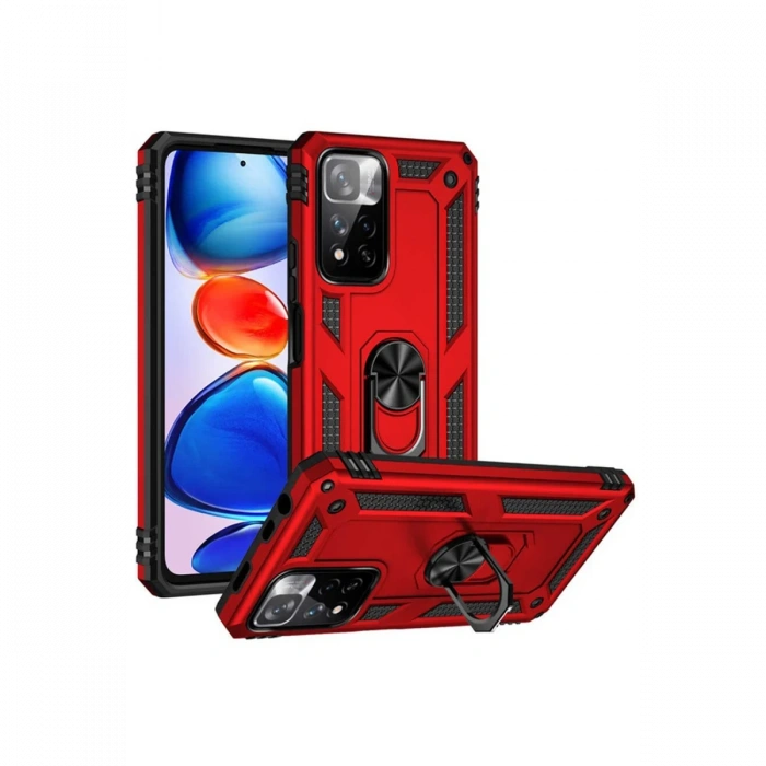 Newface Xiaomi Redmi Note 11 Pro Plus 5G Kılıf Sofya Yüzüklü Silikon Kapak