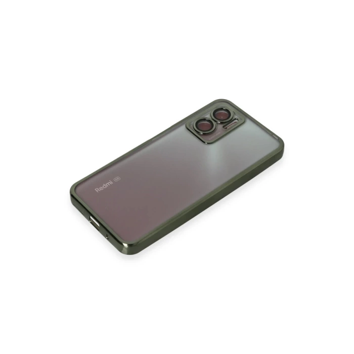 Newface Xiaomi Redmi Note 11E Kılıf Razer Lensli Silikon - Yeşil