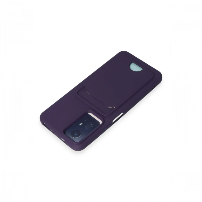 Newface Xiaomi Redmi Note 11S Kılıf Kelvin Kartvizitli Silikon - Derin Mor