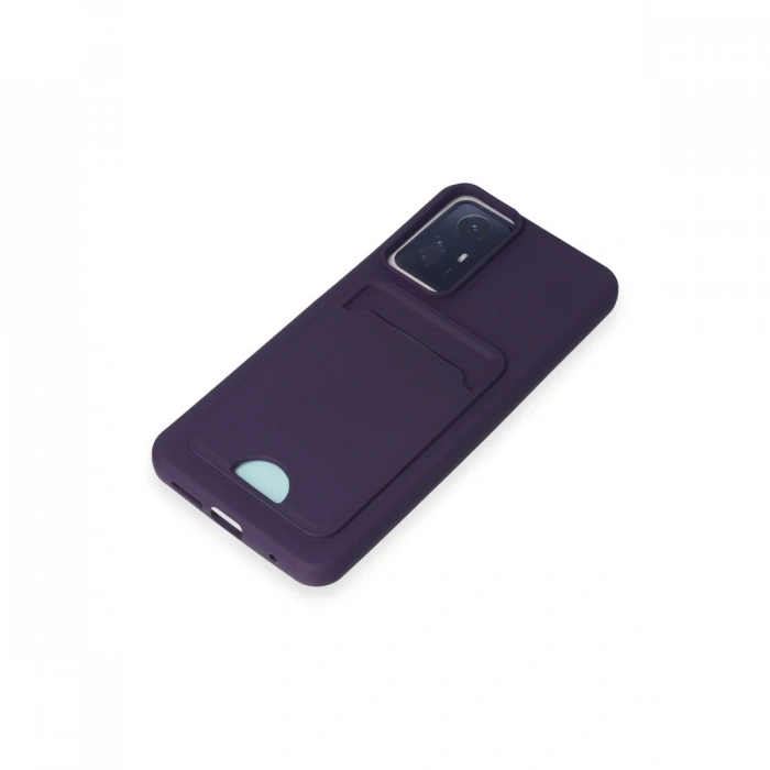 Newface Xiaomi Redmi Note 11S Kılıf Kelvin Kartvizitli Silikon - Derin Mor