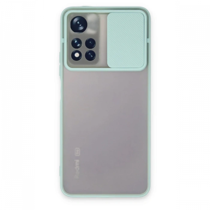 Newface Xiaomi Redmi Note 11T Kılıf Palm Buzlu Kamera Sürgülü Silikon