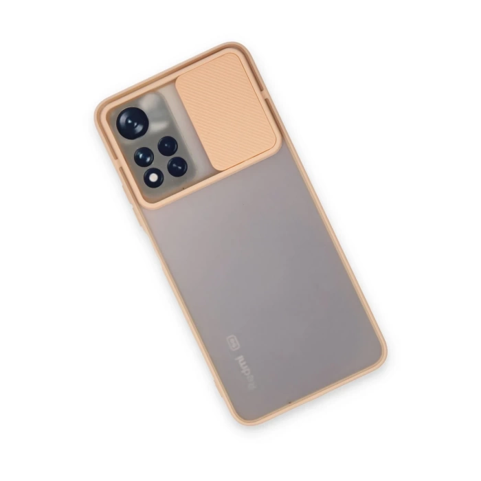 Newface Xiaomi Redmi Note 11T Kılıf Palm Buzlu Kamera Sürgülü Silikon