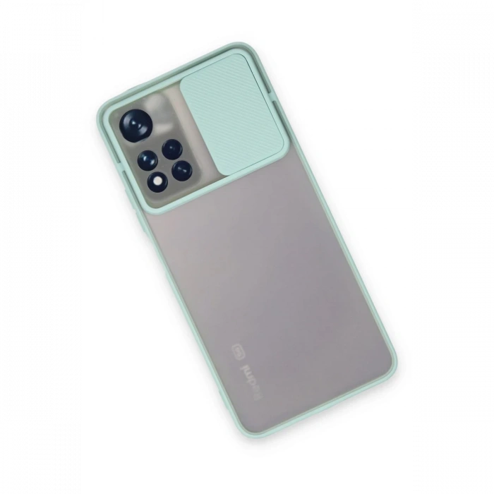 Newface Xiaomi Redmi Note 11T Kılıf Palm Buzlu Kamera Sürgülü Silikon