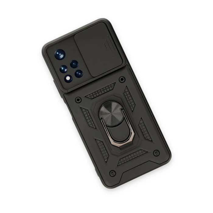 Newface Xiaomi Redmi Note 11T Kılıf Pars Lens Yüzüklü Silikon