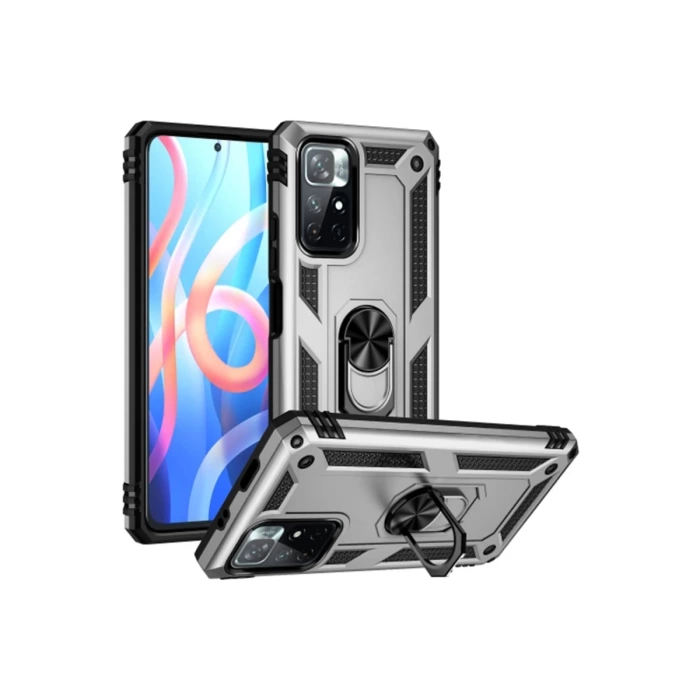 Newface Xiaomi Redmi Note 11T Kılıf Sofya Yüzüklü Silikon Kapak