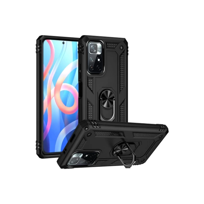 Newface Xiaomi Redmi Note 11T Kılıf Sofya Yüzüklü Silikon Kapak