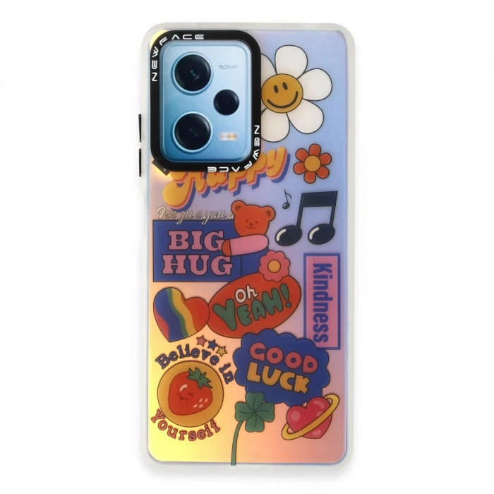 Newface Xiaomi Redmi Note 12 4G Kılıf Estoril Desenli Kapak