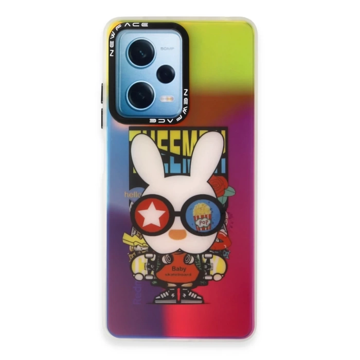 Newface Xiaomi Redmi Note 12 4G Kılıf Estoril Desenli Kapak