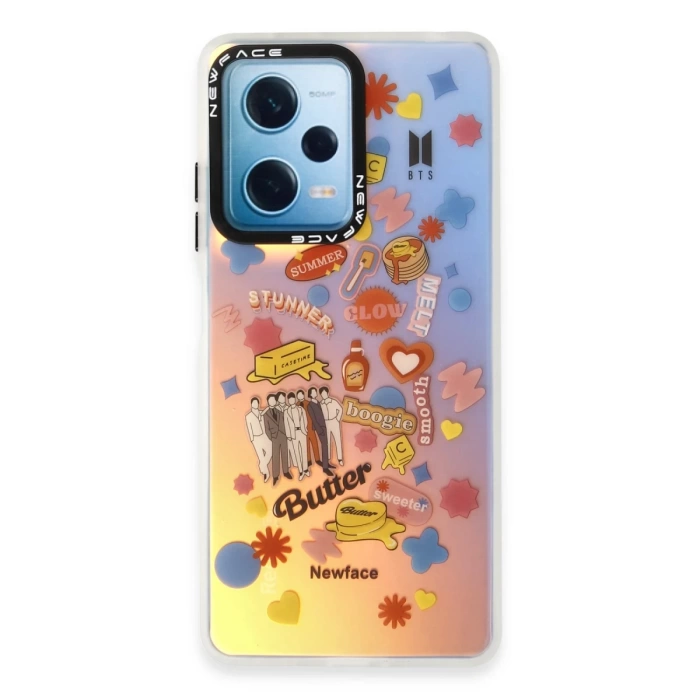 Newface Xiaomi Redmi Note 12 4G Kılıf Estoril Desenli Kapak