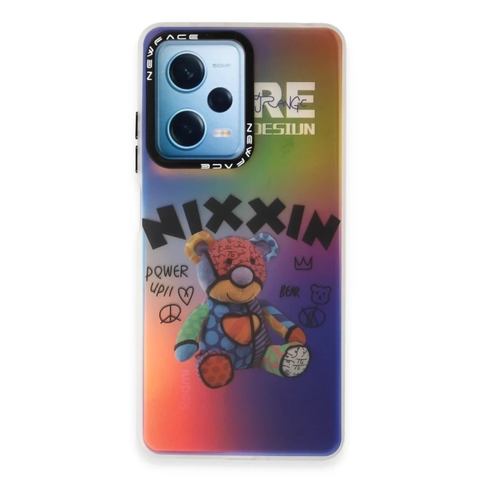 Newface Xiaomi Redmi Note 12 4G Kılıf Estoril Desenli Kapak