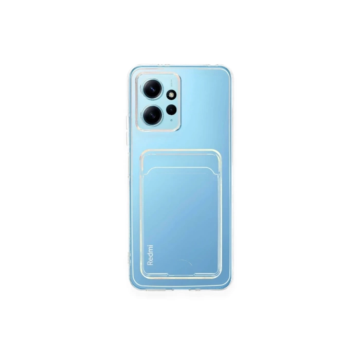 Newface Xiaomi Redmi Note 12 4G Kılıf Kart Şeffaf Silikon - Şeffaf