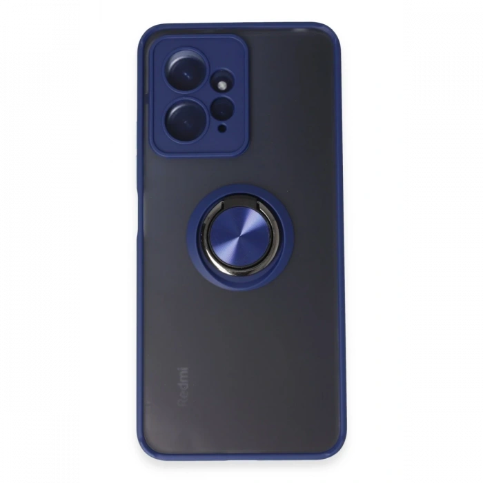 Newface Xiaomi Redmi Note 12 4G Kılıf Montreal Yüzüklü Silikon Kapak
