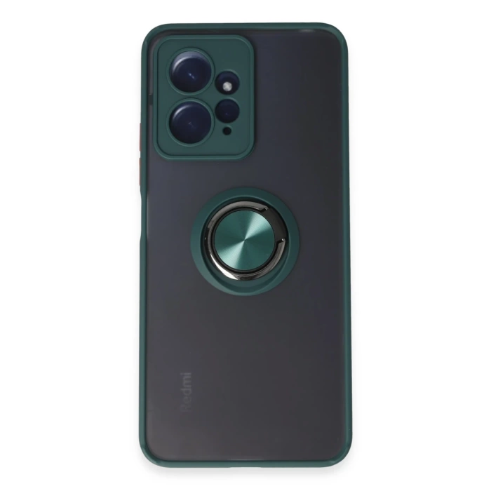 Newface Xiaomi Redmi Note 12 4G Kılıf Montreal Yüzüklü Silikon Kapak