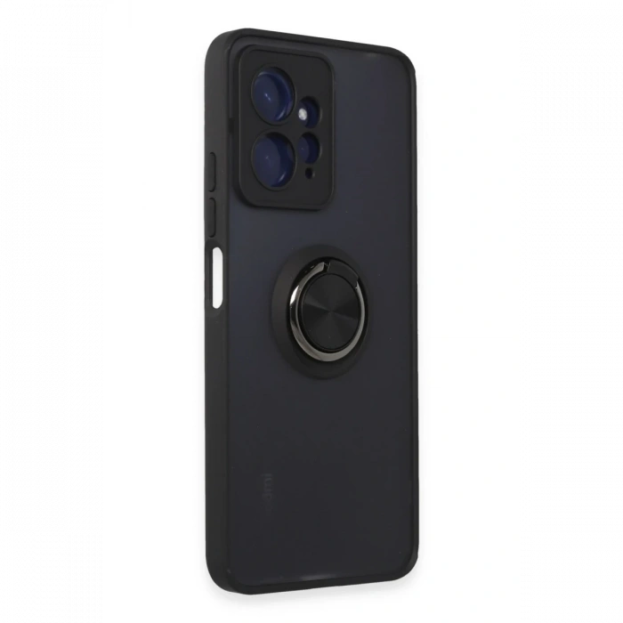 Newface Xiaomi Redmi Note 12 4G Kılıf Montreal Yüzüklü Silikon Kapak