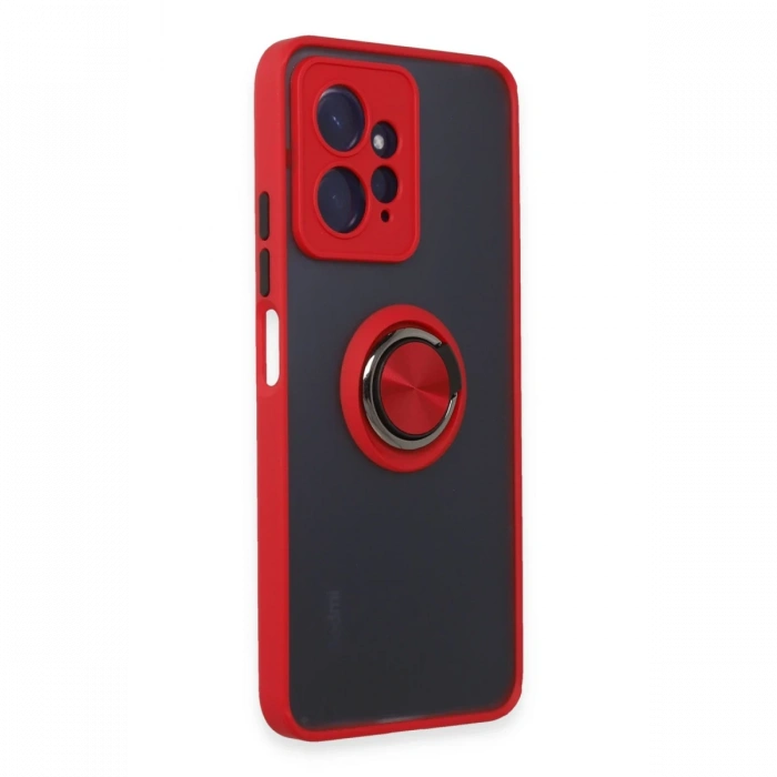 Newface Xiaomi Redmi Note 12 4G Kılıf Montreal Yüzüklü Silikon Kapak