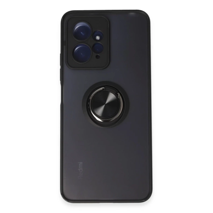 Newface Xiaomi Redmi Note 12 4G Kılıf Montreal Yüzüklü Silikon Kapak