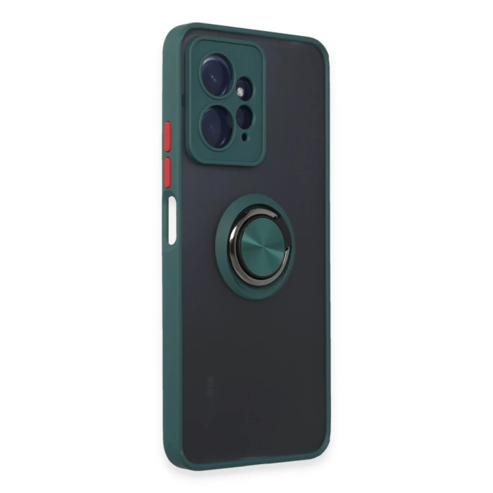 Newface Xiaomi Redmi Note 12 4G Kılıf Montreal Yüzüklü Silikon Kapak