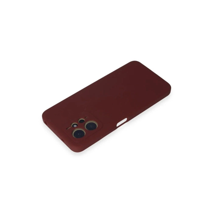 Newface Xiaomi Redmi Note 12 4G Kılıf Nano içi Kadife Silikon - Bordo
