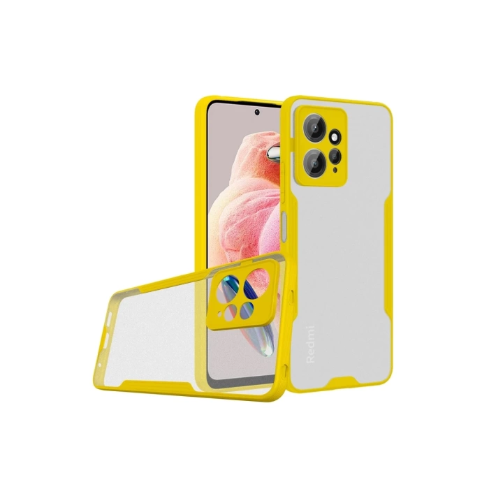 Newface Xiaomi Redmi Note 12 4G Kılıf Platin Silikon