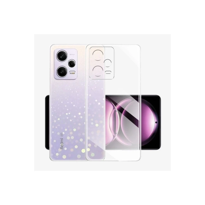 Newface Xiaomi Redmi Note 12 5G Kılıf Lüx Şeffaf Silikon