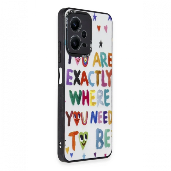 Newface Xiaomi Redmi Note 12 5G Kılıf Mirror Desenli Kapak