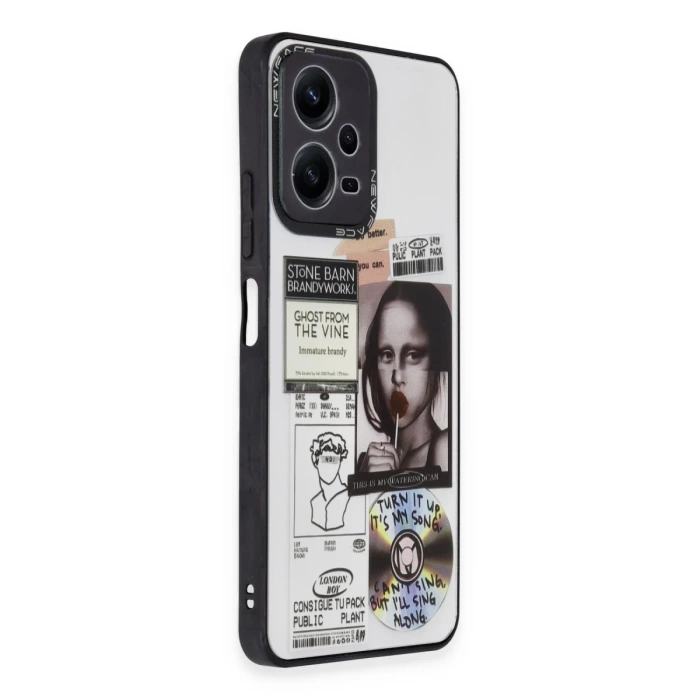 Newface Xiaomi Redmi Note 12 5G Kılıf Mirror Desenli Kapak