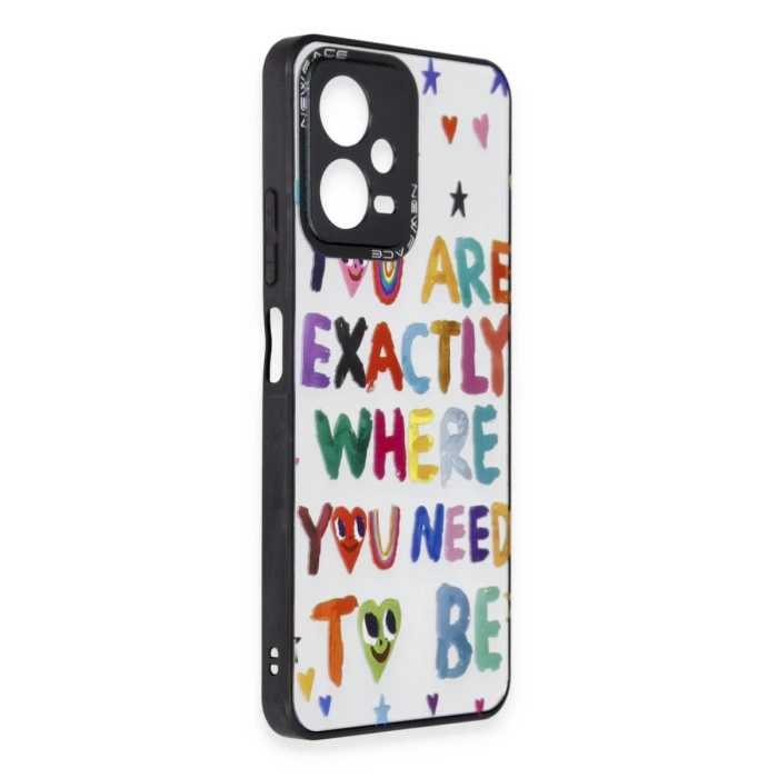 Newface Xiaomi Redmi Note 12 5G Kılıf Mirror Desenli Kapak