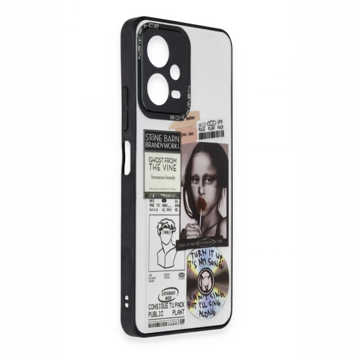 Newface Xiaomi Redmi Note 12 5G Kılıf Mirror Desenli Kapak
