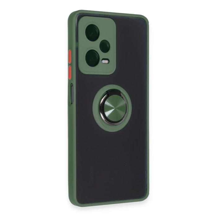 Newface Xiaomi Redmi Note 12 5G Kılıf Montreal Yüzüklü Silikon Kapak