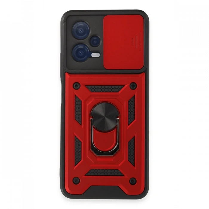 Newface Xiaomi Redmi Note 12 5G Kılıf Pars Lens Yüzüklü Silikon