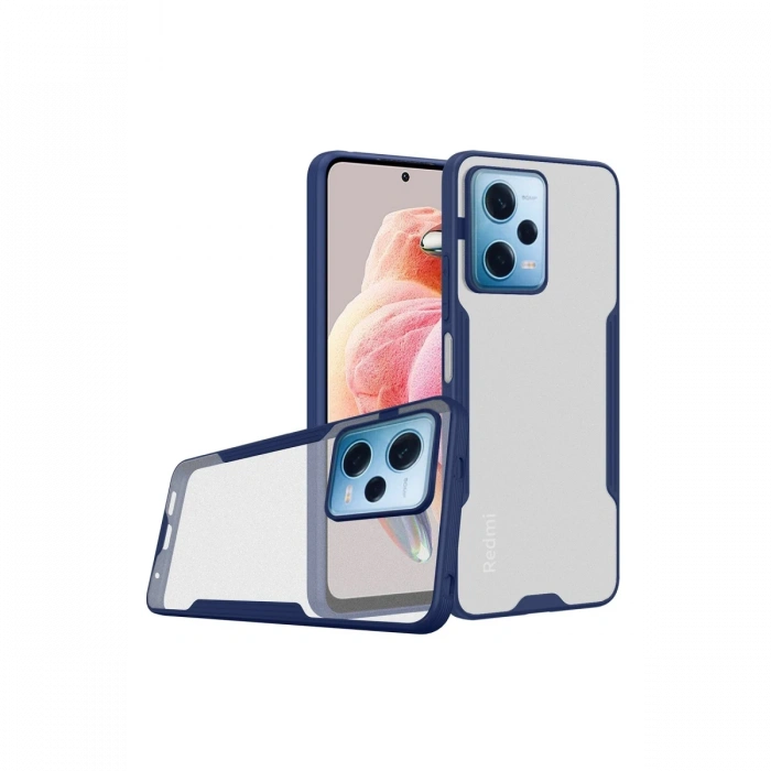 Newface Xiaomi Redmi Note 12 5G Kılıf Platin Silikon - Lacivert