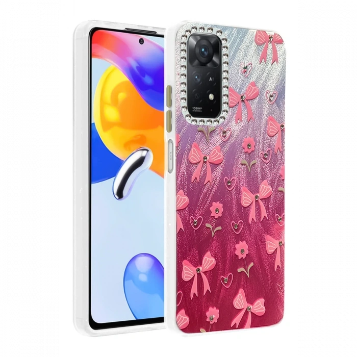 Newface Xiaomi Redmi Note 12 Pro 4G Kılıf Blade Aynalı Desenli Kapak