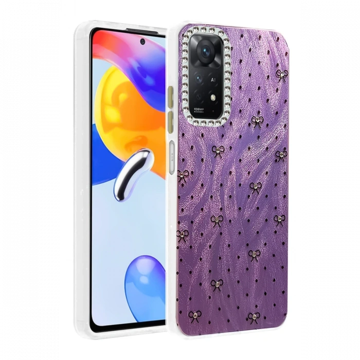 Newface Xiaomi Redmi Note 12 Pro 4G Kılıf Blade Aynalı Desenli Kapak