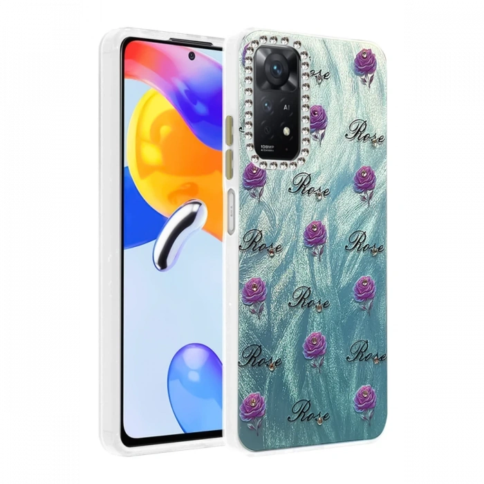 Newface Xiaomi Redmi Note 12 Pro 4G Kılıf Blade Aynalı Desenli Kapak