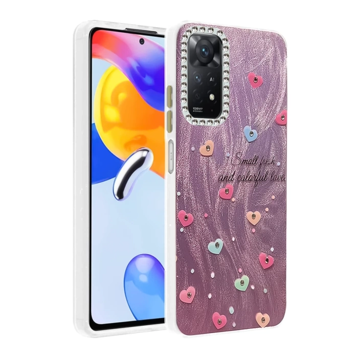 Newface Xiaomi Redmi Note 12 Pro 4G Kılıf Blade Aynalı Desenli Kapak