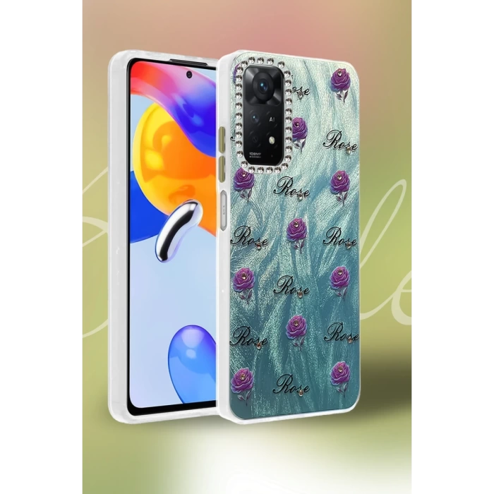 Newface Xiaomi Redmi Note 12 Pro 4G Kılıf Blade Aynalı Desenli Kapak