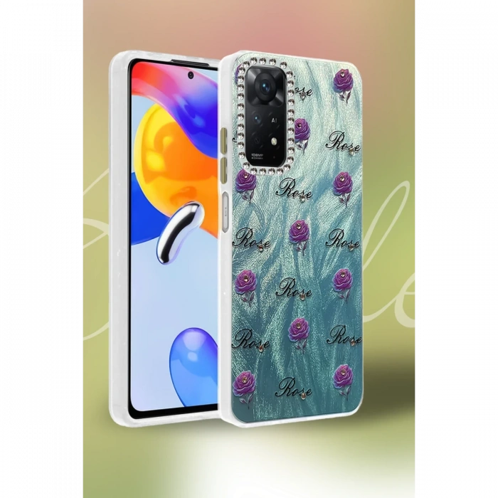 Newface Xiaomi Redmi Note 12 Pro 4G Kılıf Blade Aynalı Desenli Kapak