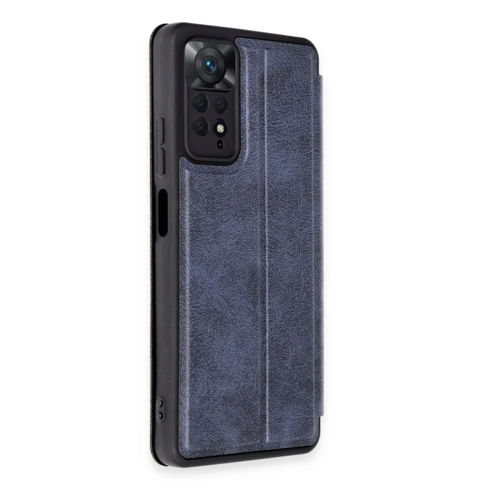 Newface Xiaomi Redmi Note 12 Pro 4G Kılıf Flip Cover - Lacivert