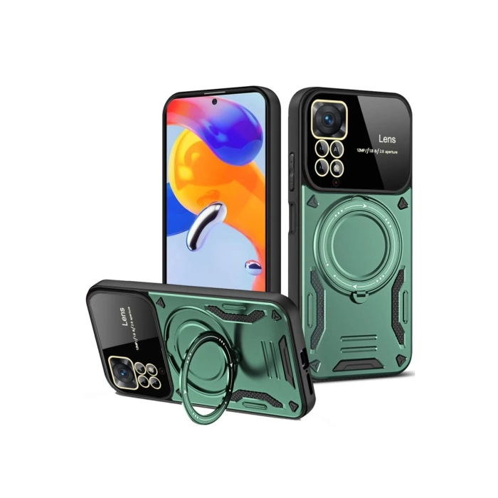 Newface Xiaomi Redmi Note 12 Pro 4G Kılıf Joy Lens Standlı Kapak