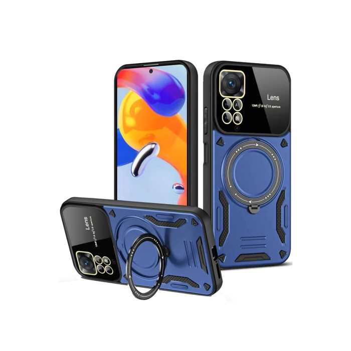 Newface Xiaomi Redmi Note 12 Pro 4G Kılıf Joy Lens Standlı Kapak