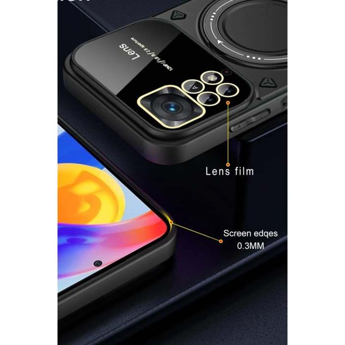 Newface Xiaomi Redmi Note 12 Pro 4G Kılıf Joy Lens Standlı Kapak