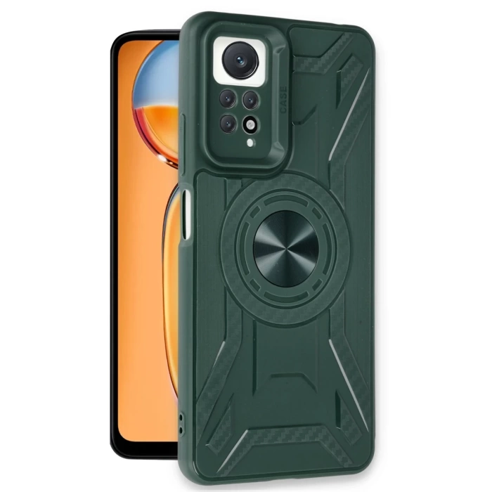 Newface Xiaomi Redmi Note 12 Pro 4G Kılıf Lincoln Silikon - Koyu Yeşil