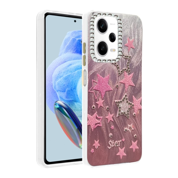 Newface Xiaomi Redmi Note 12 Pro 5G Kılıf Blade Aynalı Desenli Kapak