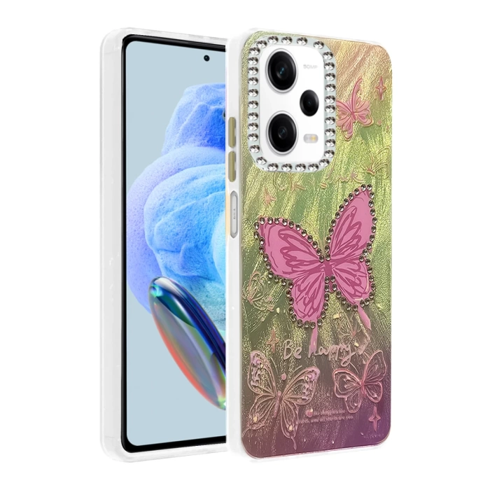 Newface Xiaomi Redmi Note 12 Pro 5G Kılıf Blade Aynalı Desenli Kapak