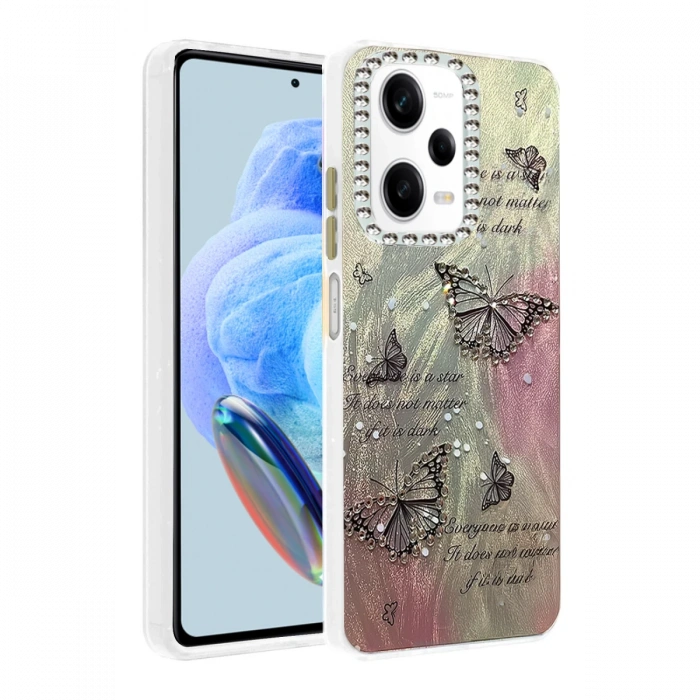 Newface Xiaomi Redmi Note 12 Pro 5G Kılıf Blade Aynalı Desenli Kapak