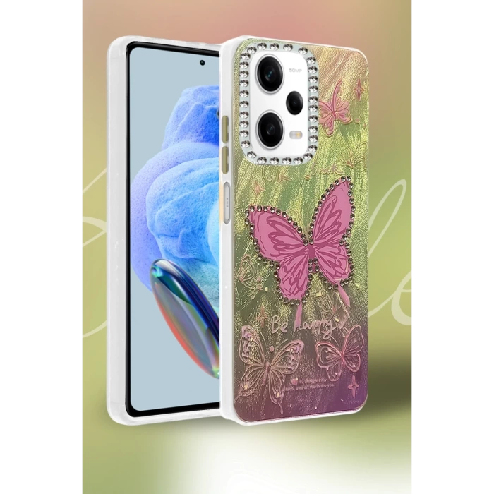 Newface Xiaomi Redmi Note 12 Pro 5G Kılıf Blade Aynalı Desenli Kapak