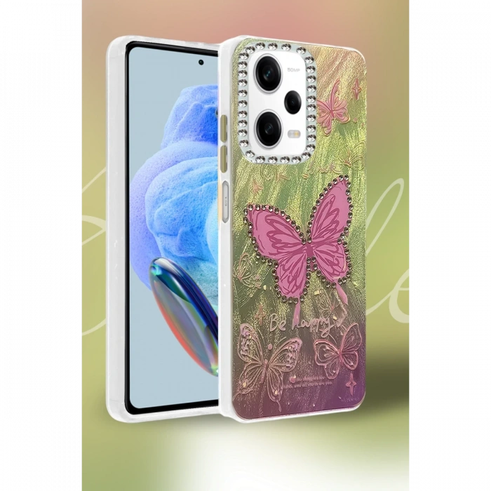 Newface Xiaomi Redmi Note 12 Pro 5G Kılıf Blade Aynalı Desenli Kapak